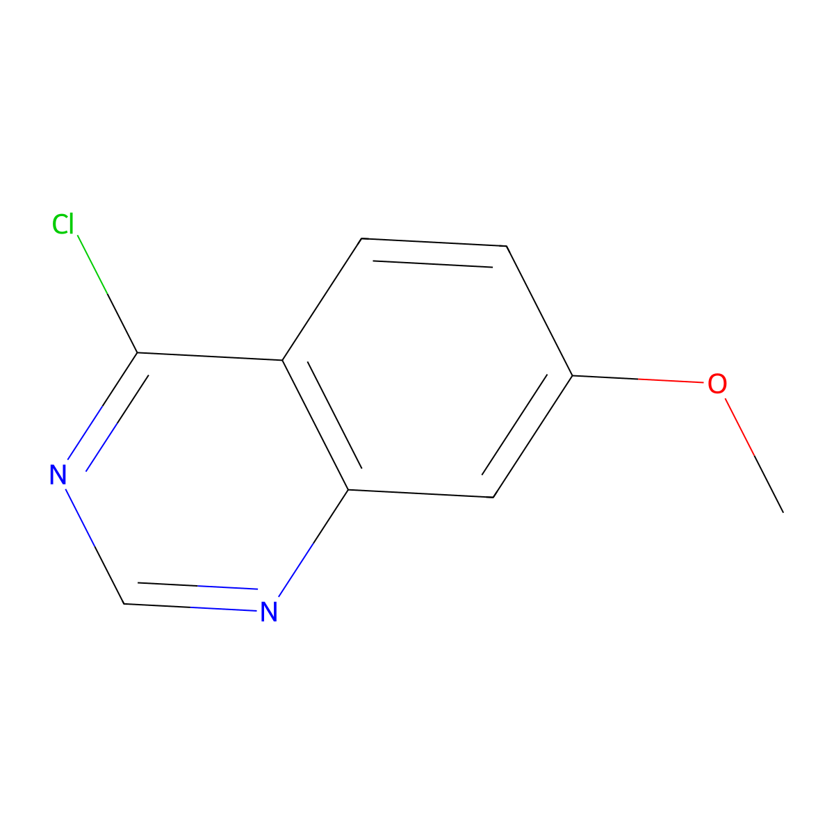 4-Chloro-7-methoxy-quinazoline molecular structure, CAS 55496-52-1