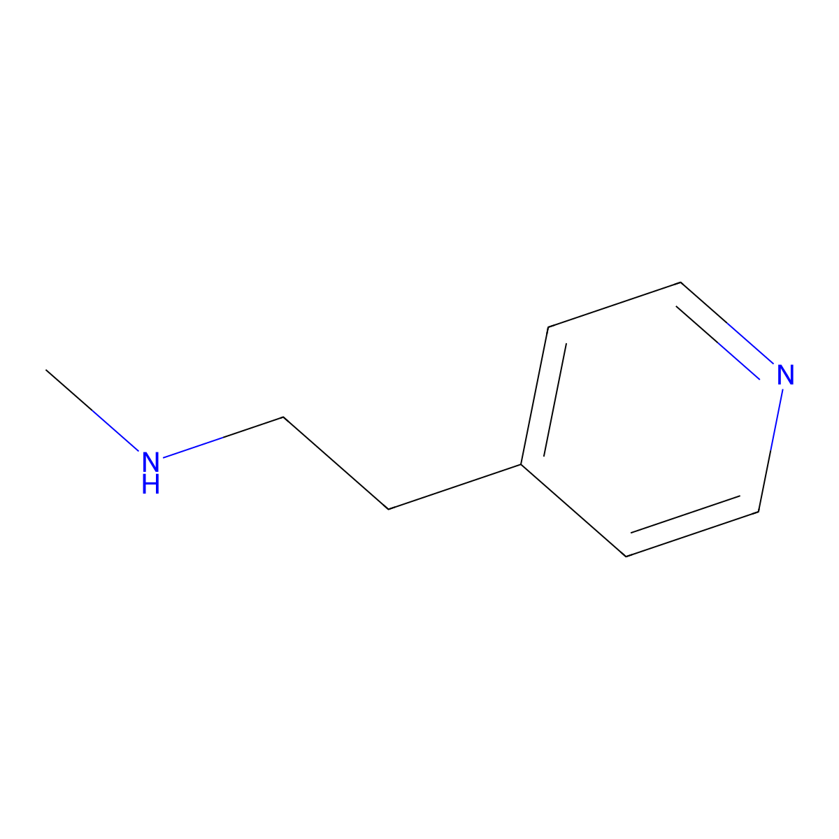 Methyl[2-(pyridin-4-yl)ethyl]amine molecular structure, CAS 55496-55-4