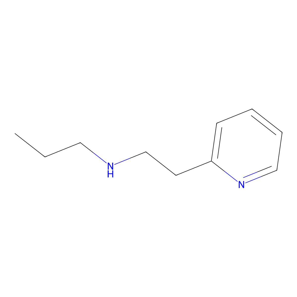 N-(2-(Pyridin-2-yl)ethyl)propan-1-amine molecular structure, CAS 55496-57-6