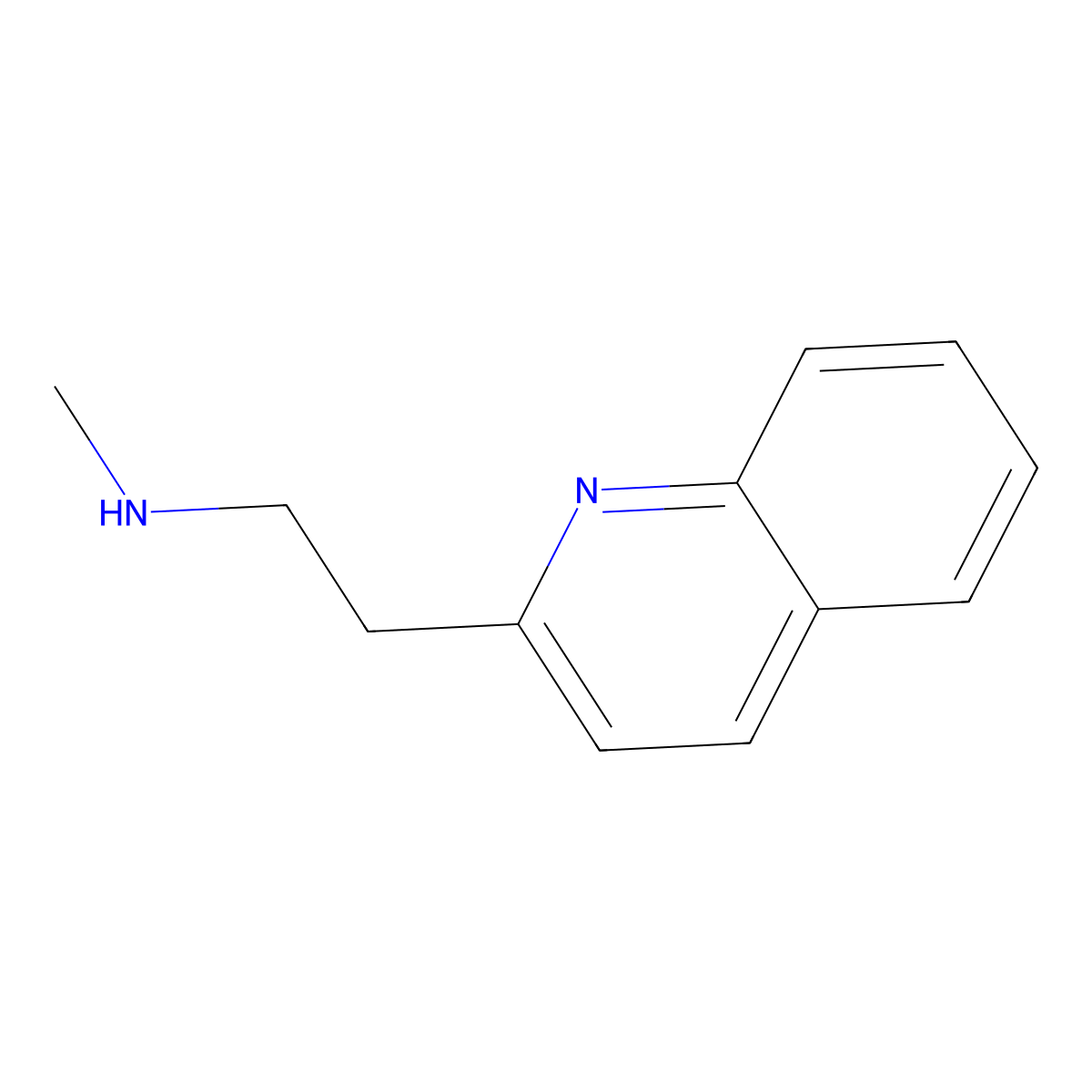 Methyl[2-(quinolin-2-yl)ethyl]amine molecular structure, CAS 55496-63-4