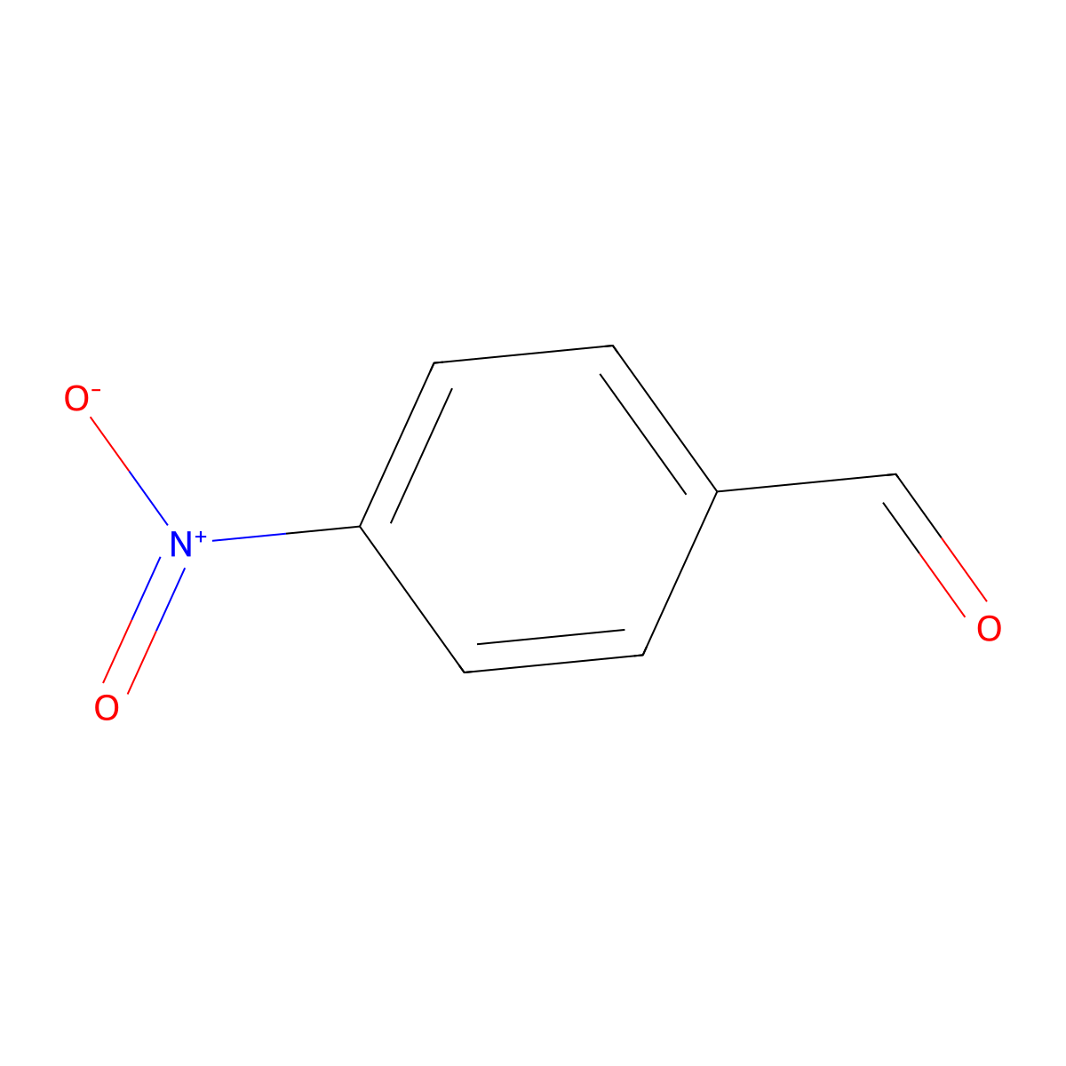 4-Nitrobenzaldehyde molecular structure, CAS 555-16-8