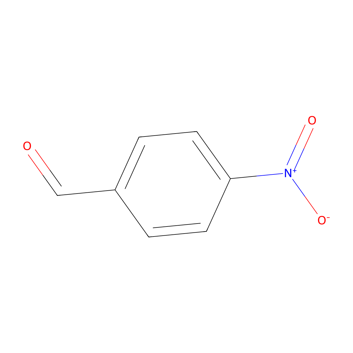 4-Nitrobenzaldehyde molecular structure, CAS 555-16-8