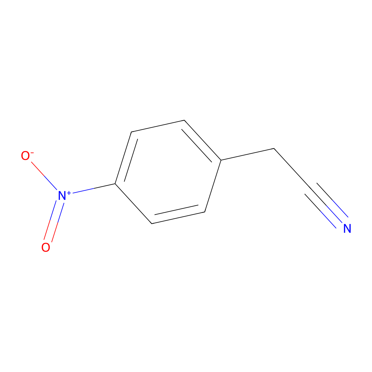 p-Nitrophenylacetonitrile molecular structure, CAS 555-21-5