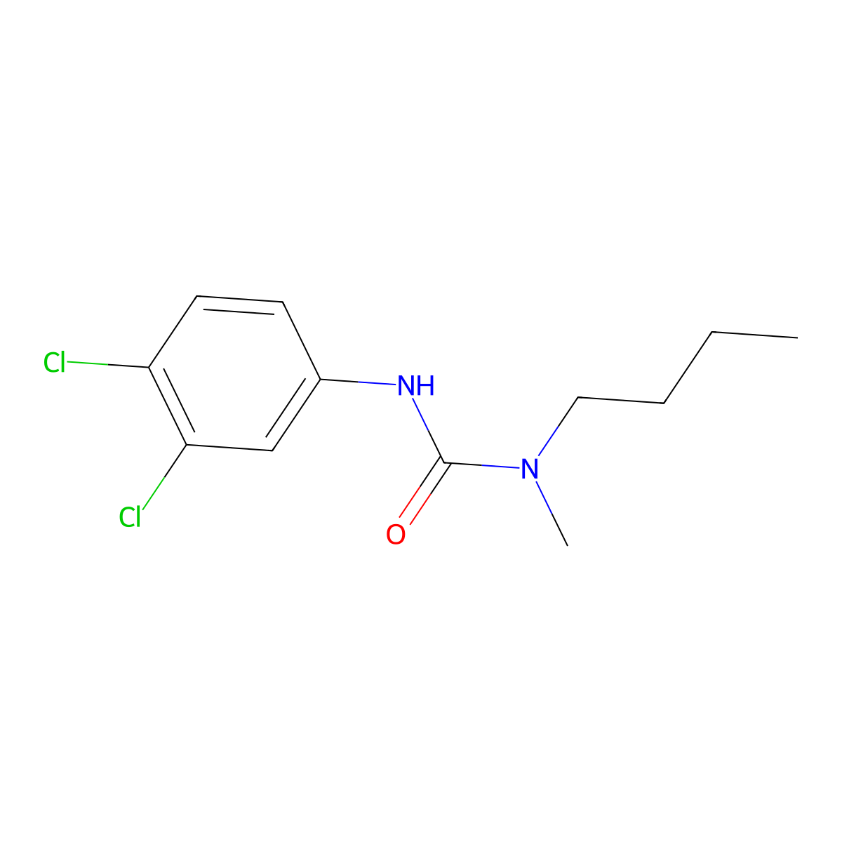 Neburon molecular structure, CAS 555-37-3