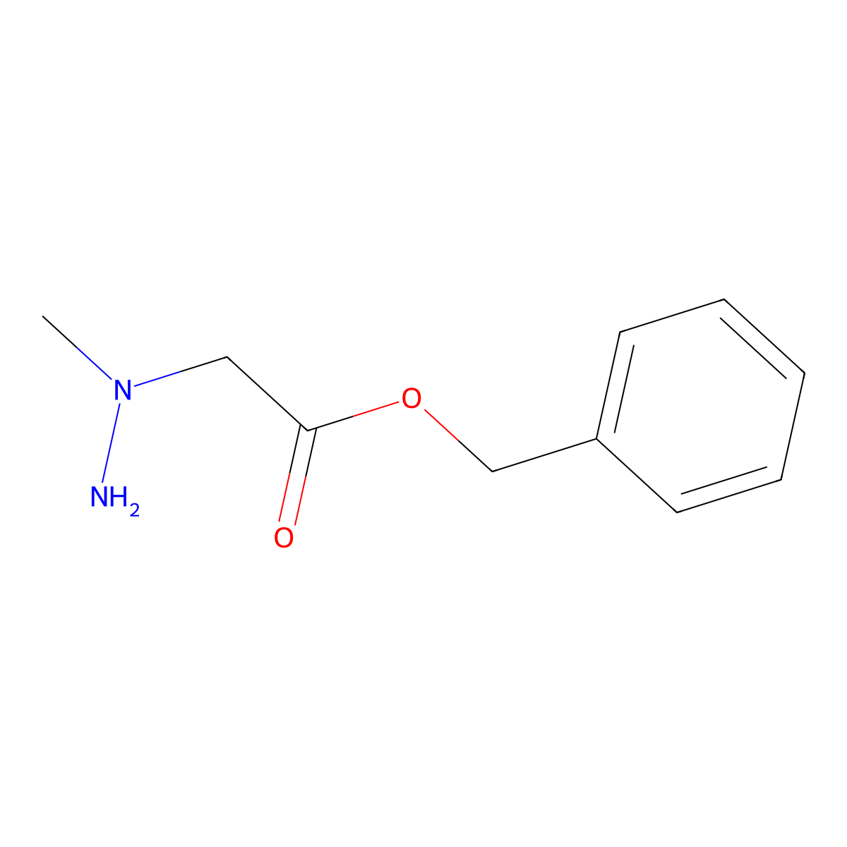 Benzyl 2-[amino(methyl)amino]acetate molecular structure, CAS 55501-33-2