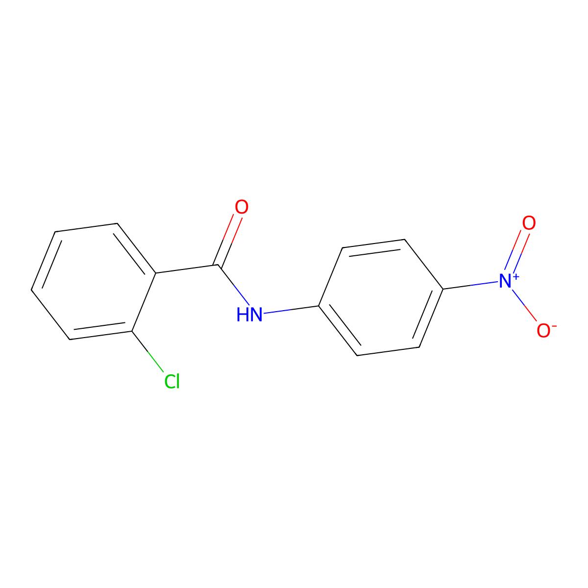 2-Chloro-4'-nitrobenzanilide molecular structure, CAS 55501-45-6