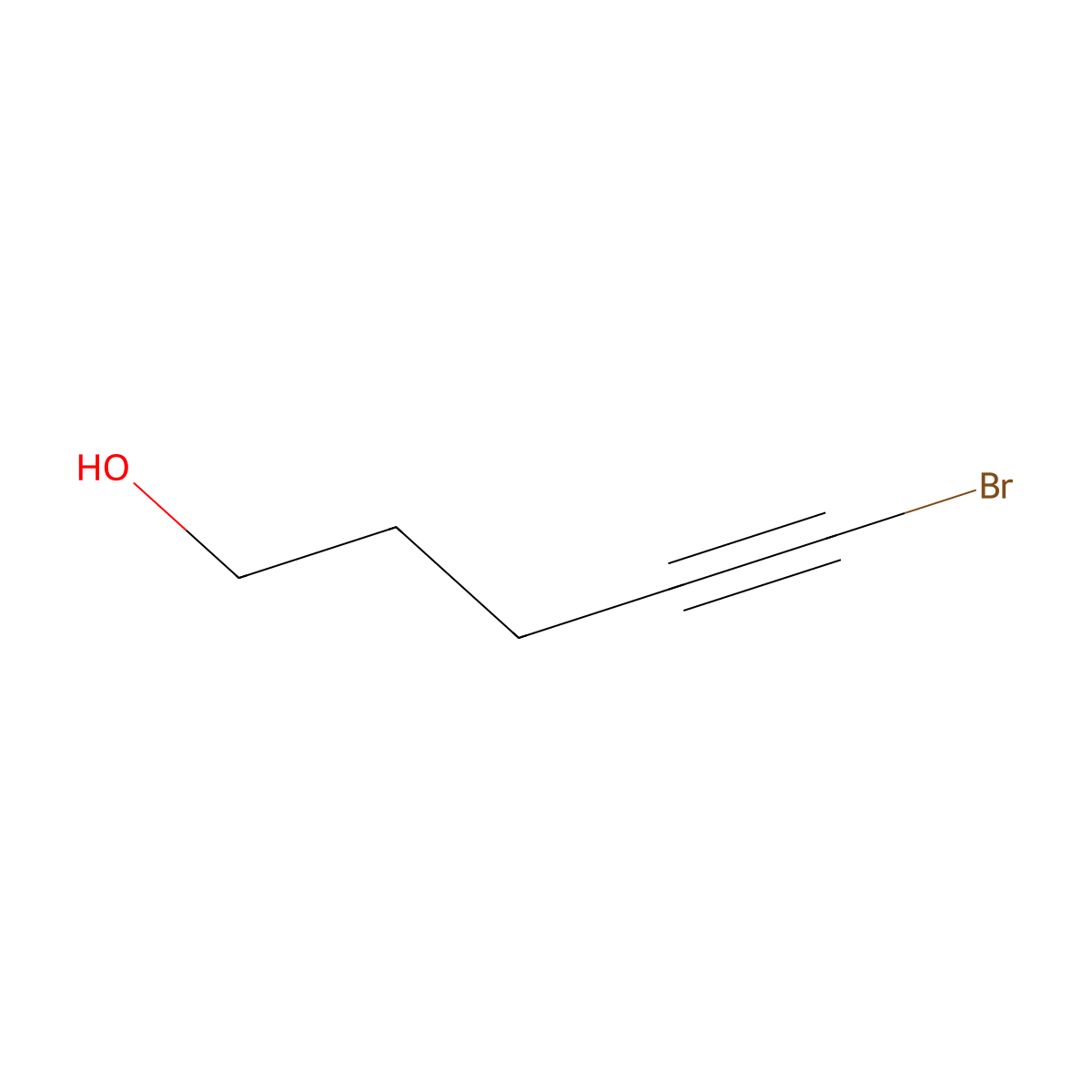 5-Bromopent-4-yn-1-ol molecular structure, CAS 55501-48-9