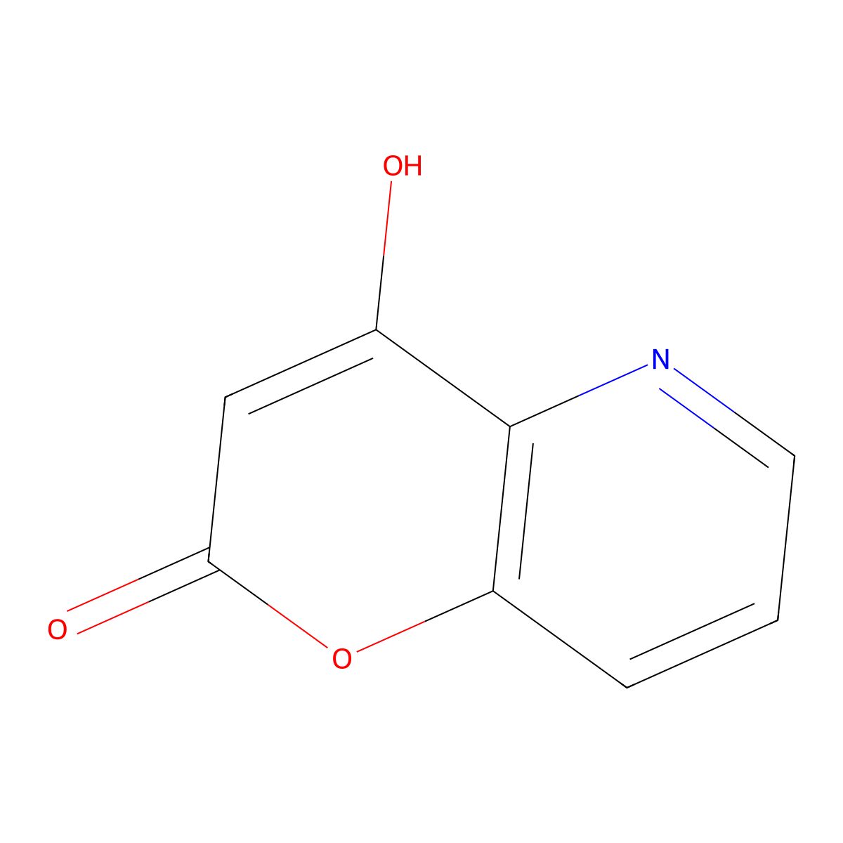 4-Hydroxy-2H-pyrano[3,2-b]pyridin-2-one molecular structure, CAS 55502-23-3
