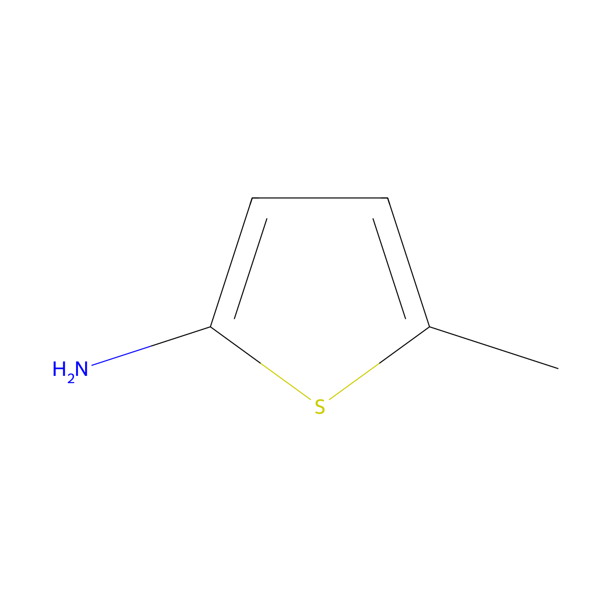 5-Methylthiophen-2-amine molecular structure, CAS 55502-89-1