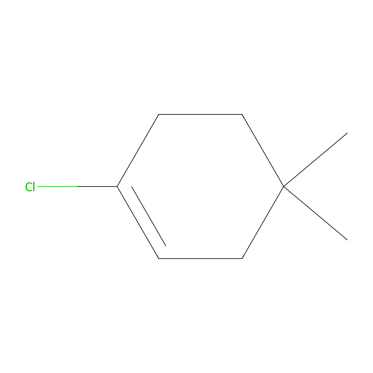 1-Chloro-4,4-dimethylcyclohex-1-ene molecular structure, CAS 55504-16-0