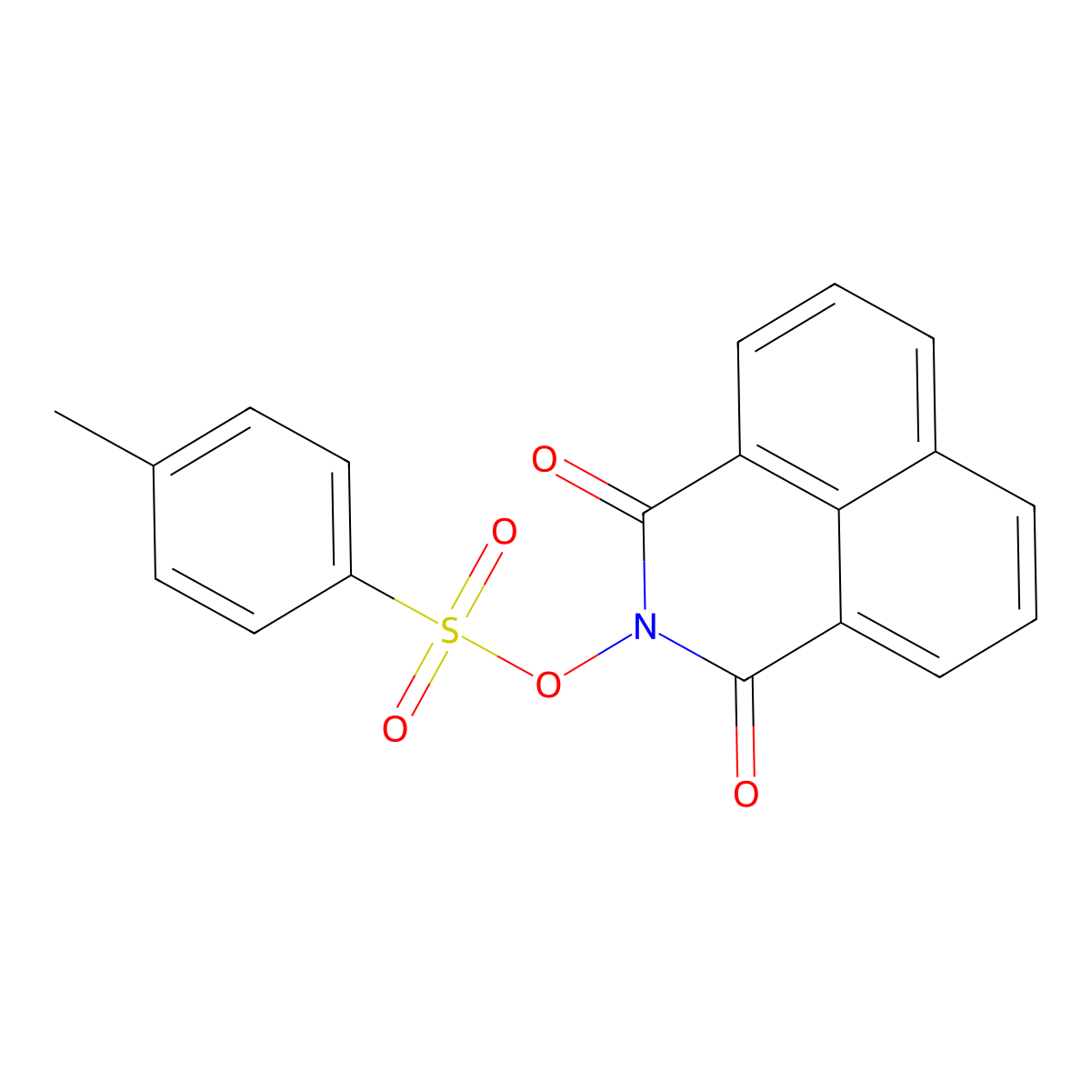 2-{[(4-methylphenyl)sulfonyl]oxy}-1H-benzo[de]isoquinoline-1,3(2H)-dione molecular structure, CAS 5551-72-4