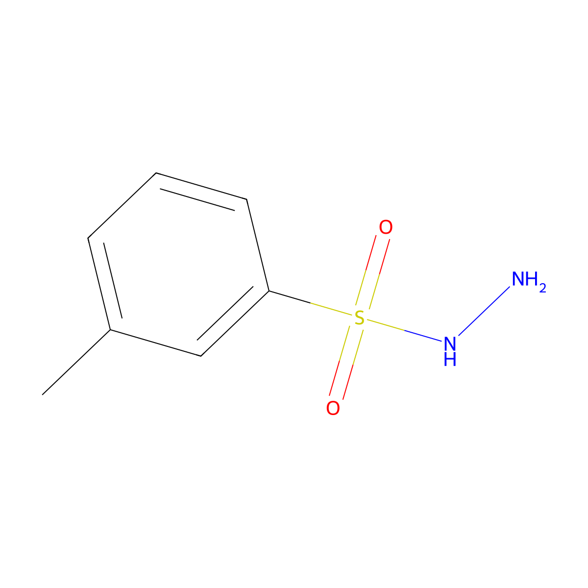 3-Methylbenzene-1-sulfonohydrazide molecular structure, CAS 55510-25-3
