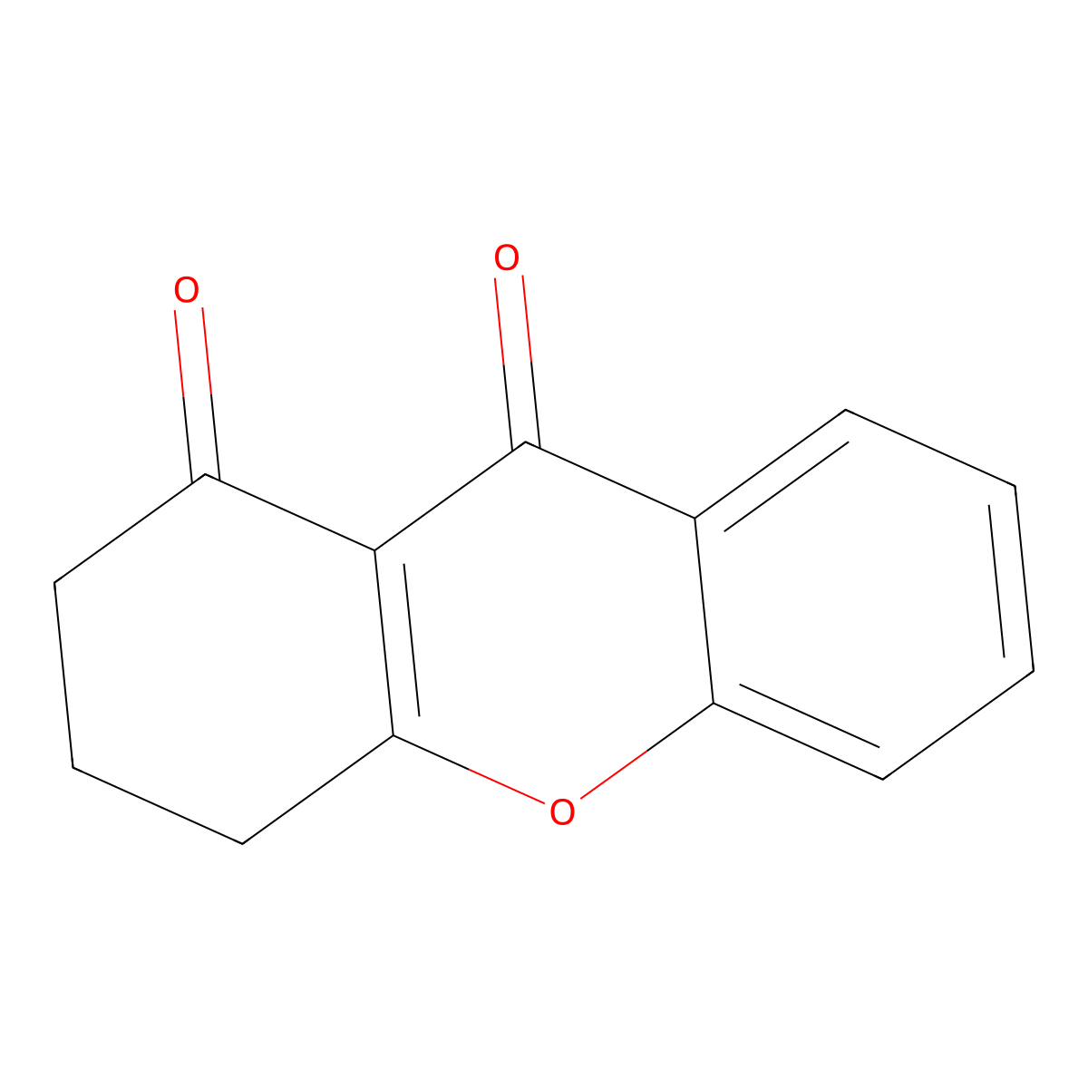 3,4-Dihydro-1H-xanthene-1,9(2H)-dione molecular structure, CAS 55510-95-7