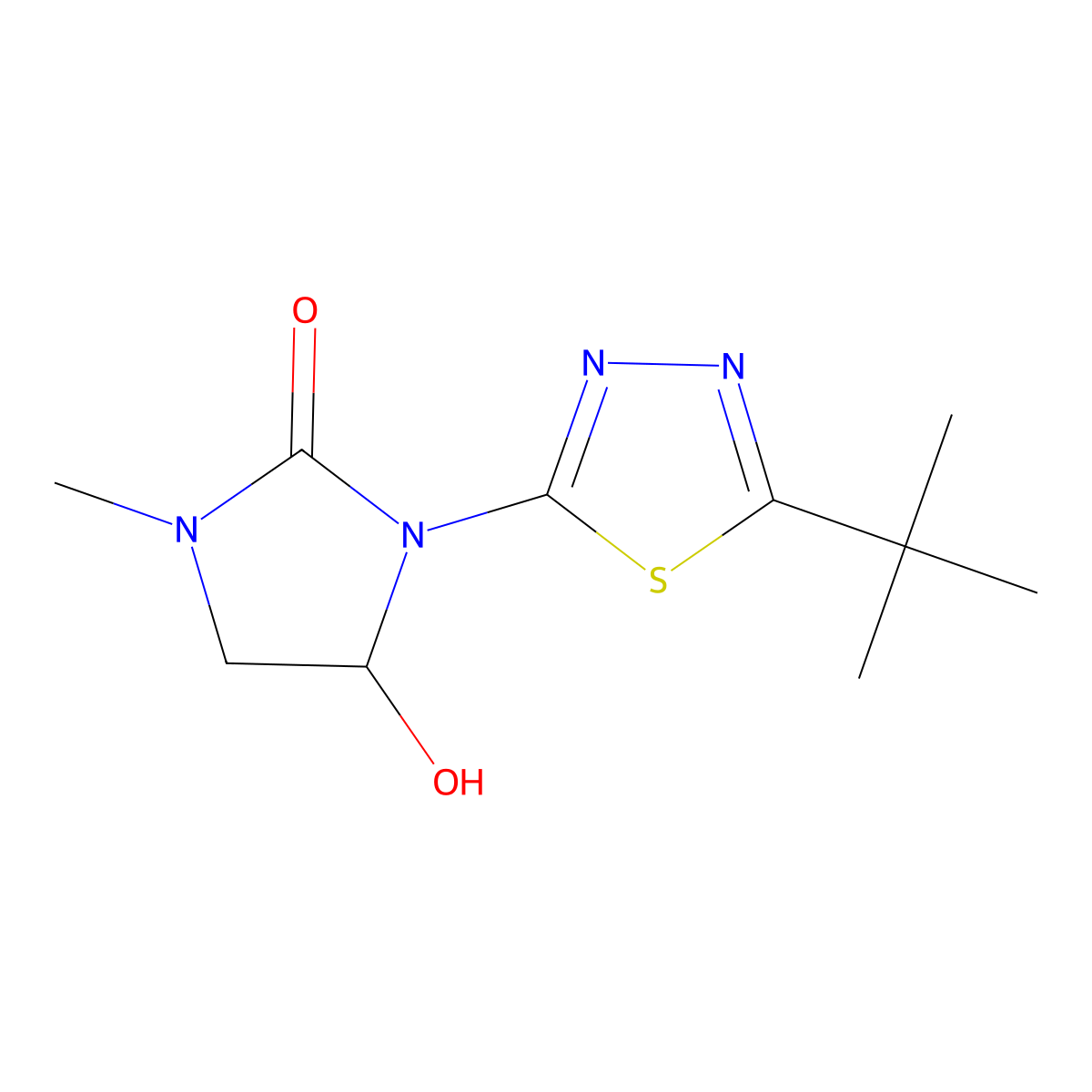Buthidazole molecular structure, CAS 55511-98-3