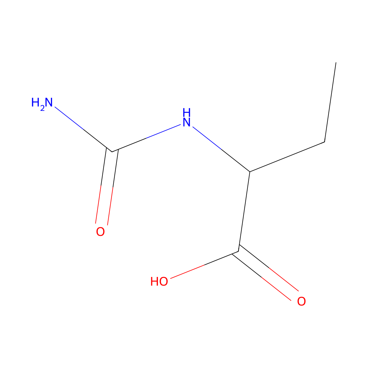 2-(carbamoylamino)butanoic Acid molecular structure, CAS 55512-98-6