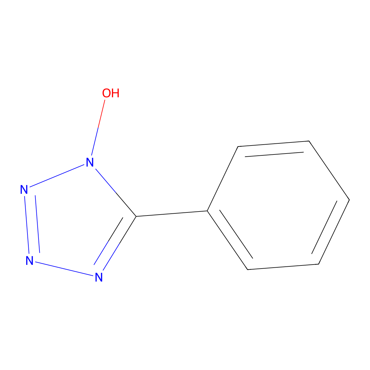 5-Phenyl-1H-tetrazol-1-ol molecular structure, CAS 55513-24-1