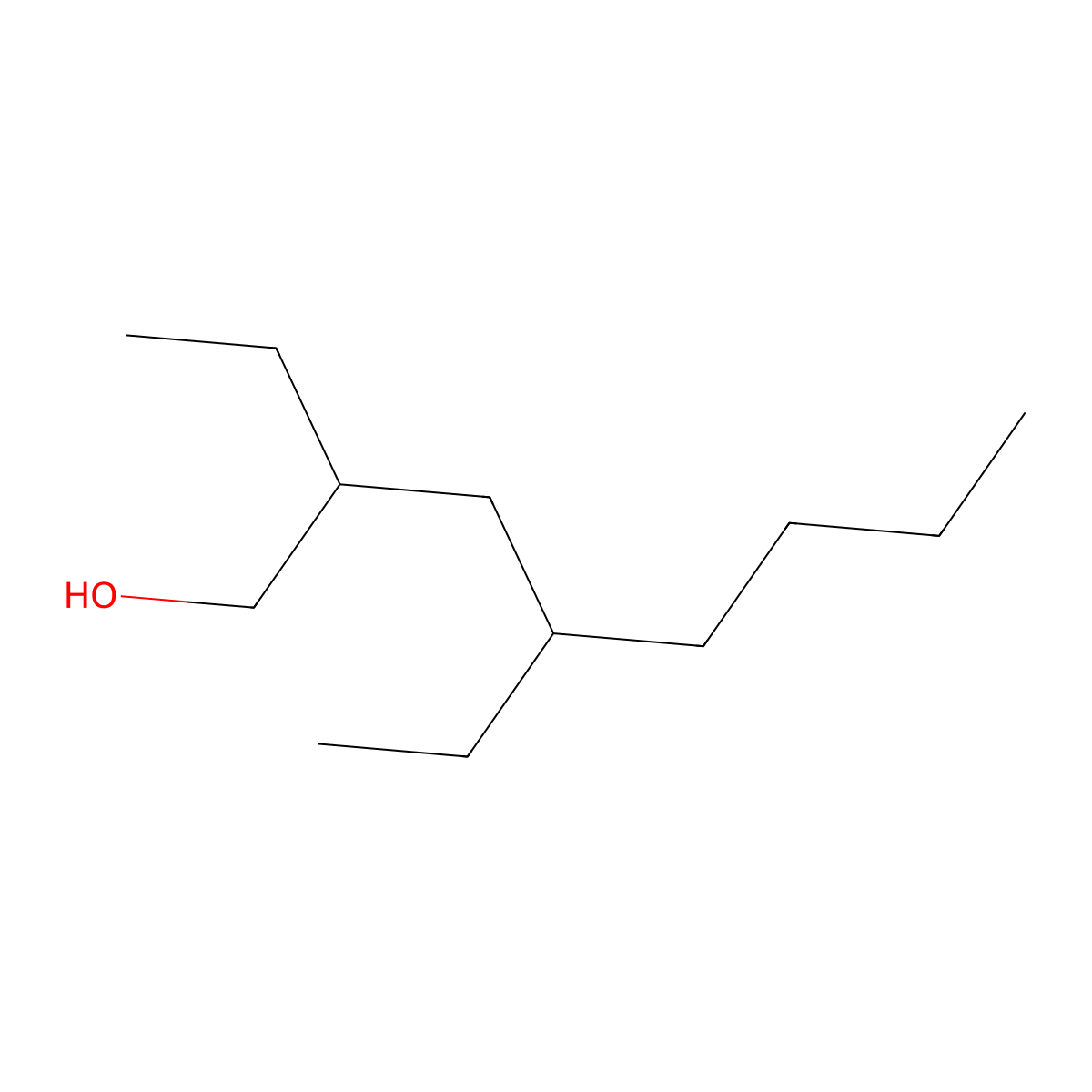 2,4-Diethyloctan-1-OL molecular structure, CAS 55514-25-5