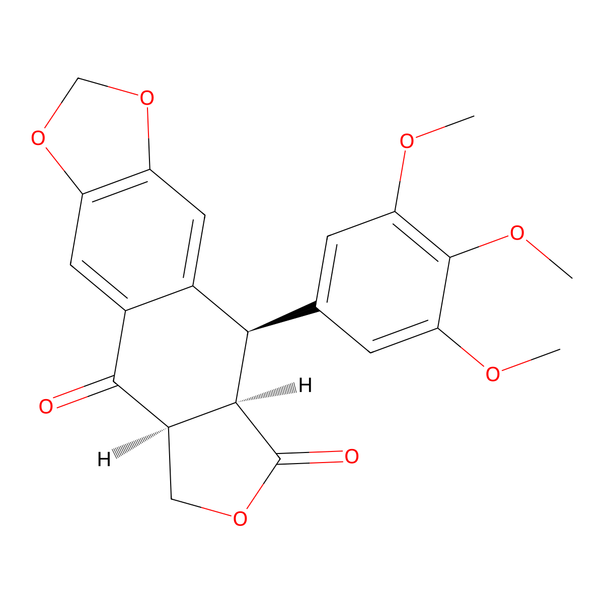 Isopicropodophyllone molecular structure, CAS 55515-07-6