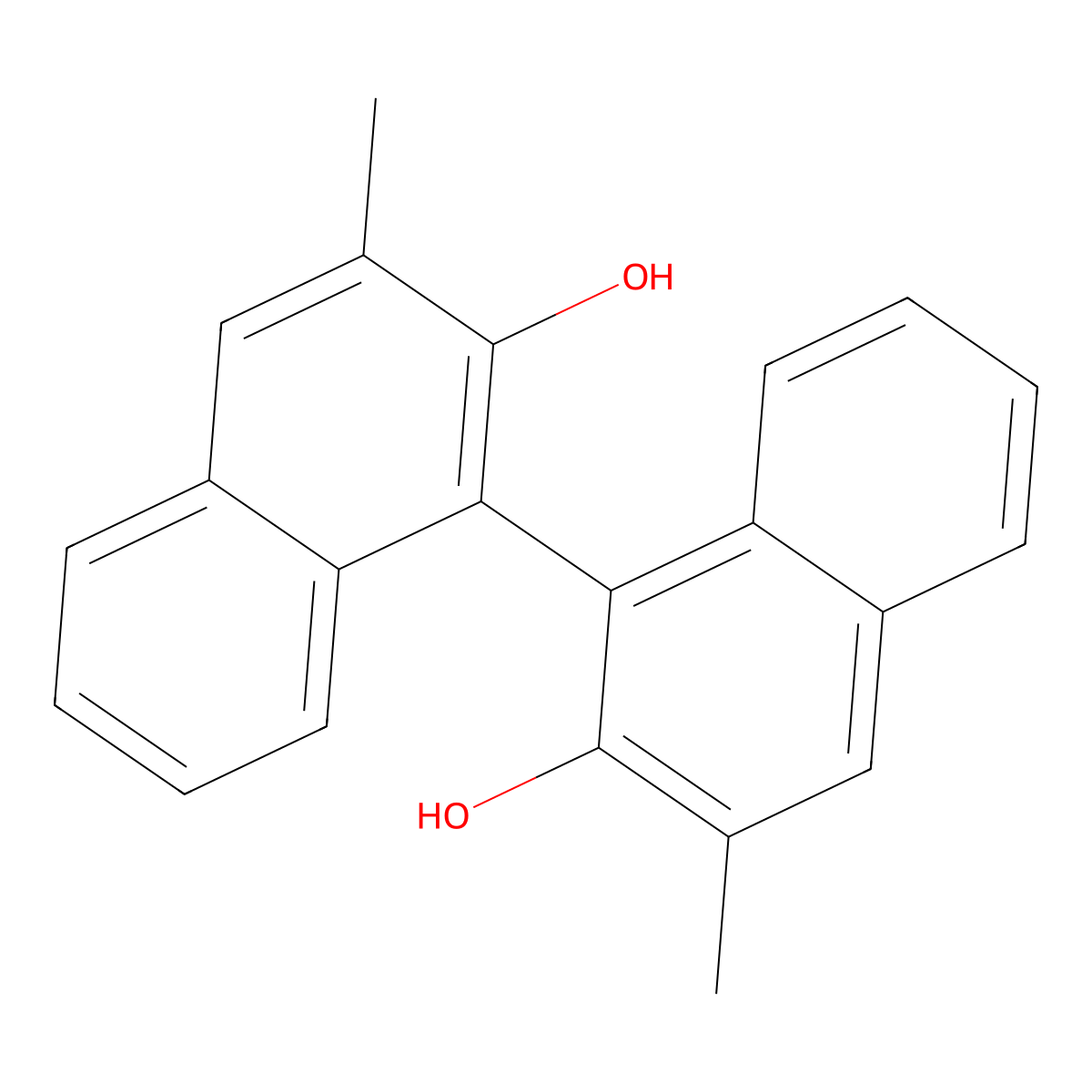 (1S)-3,3'-Dimethyl-[1,1'-binaphthalene]-2,2'-diol molecular structure, CAS 55515-99-6