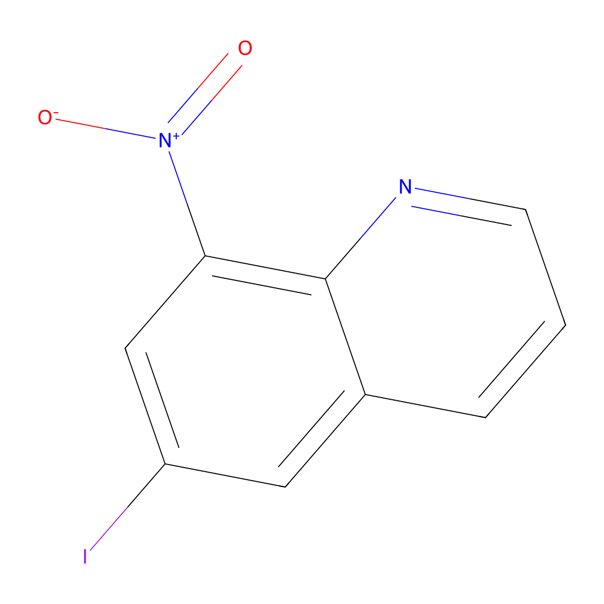 6-Iodo-8-nitroquinoline molecular structure, CAS 5552-46-5