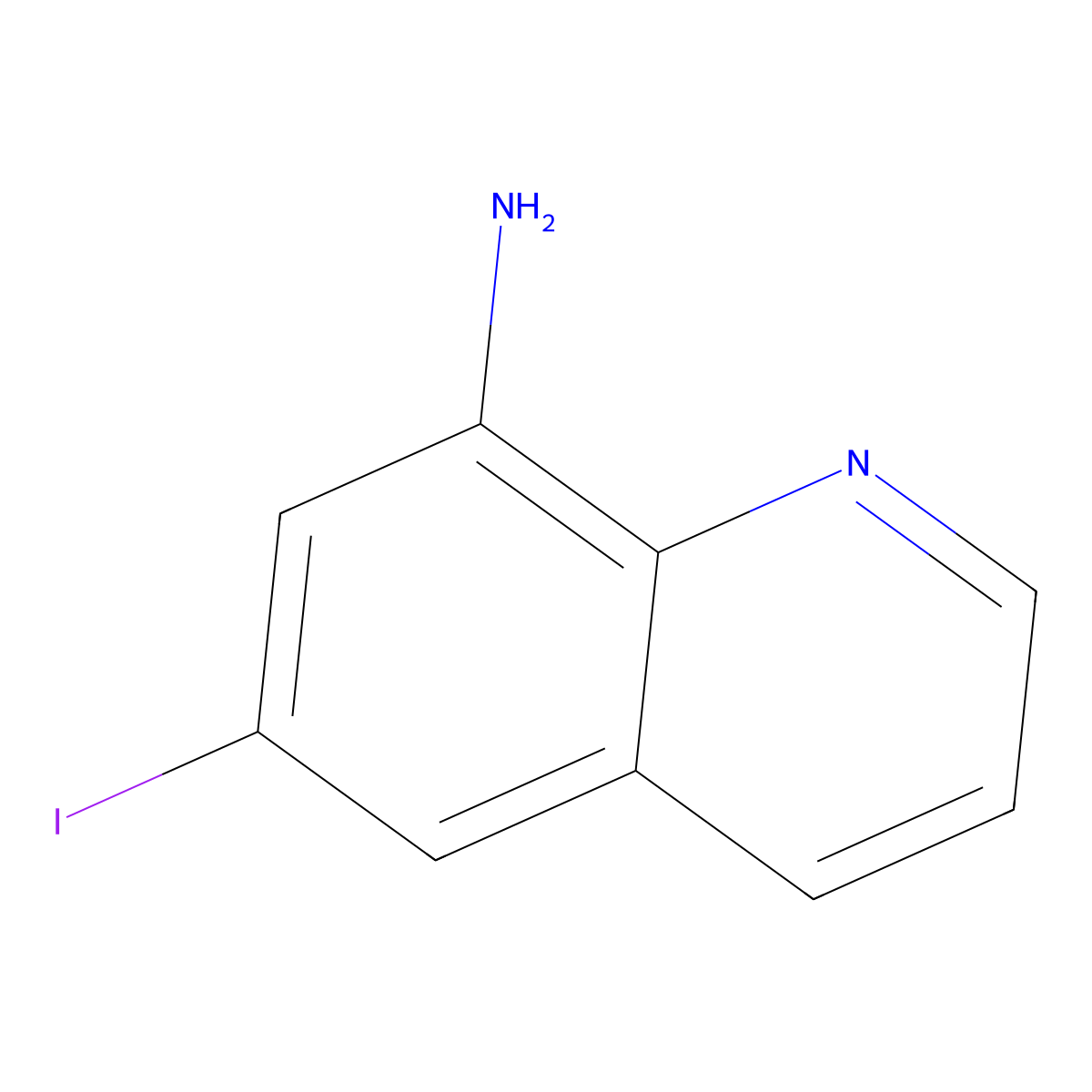 6-Iodoquinolin-8-amine molecular structure, CAS 5552-47-6