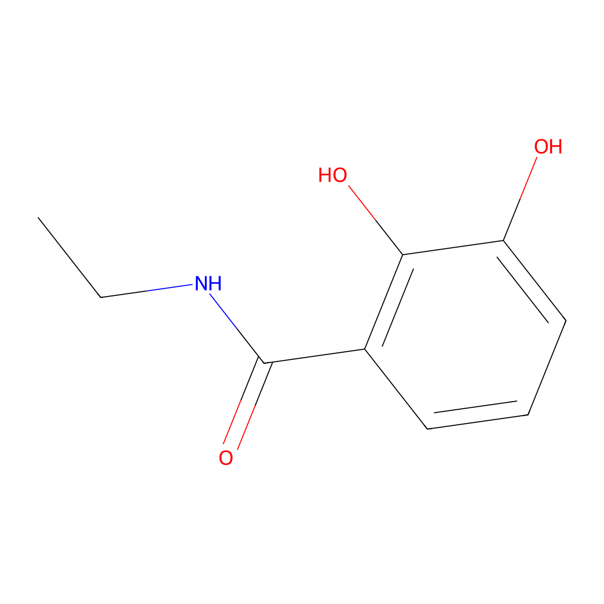 N-Ethyl-2,3-dihydroxybenzamide molecular structure, CAS 55522-92-4