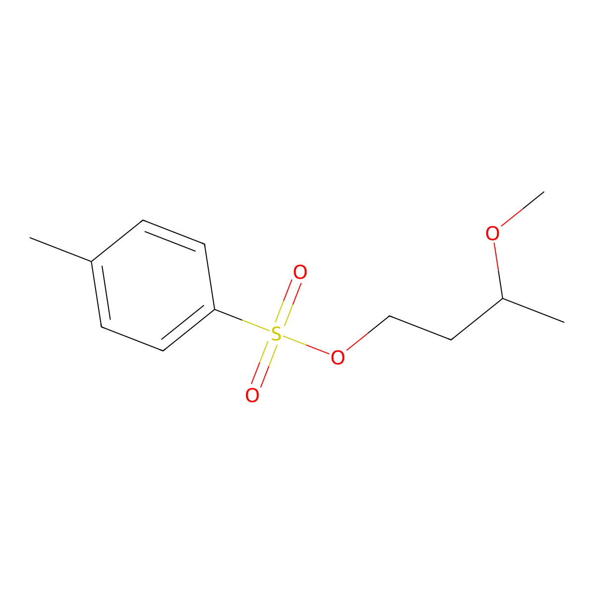 2-Methoxybutyl P-toluenesulfonate molecular structure, CAS 55524-92-0