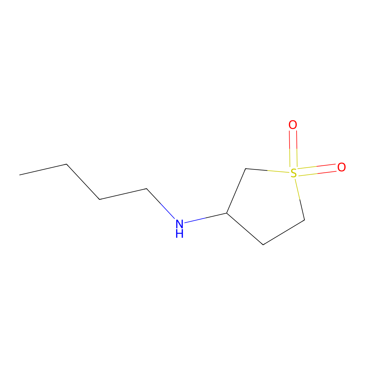 3-(Butylamino)-1lambda6-thiolane-1,1-dione molecular structure, CAS 5553-21-9