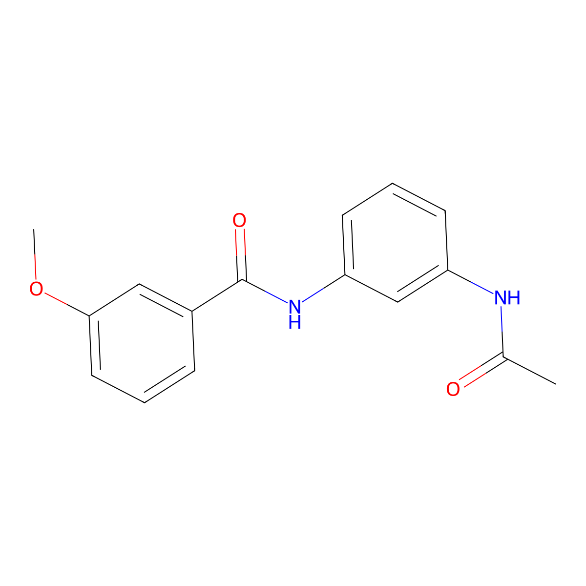 N-(3-Acetamidophenyl)-3-methoxy-benzamide molecular structure, CAS 5553-74-2