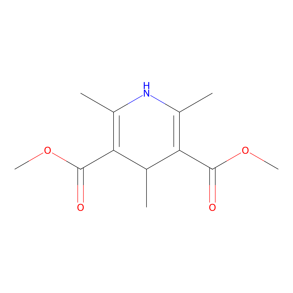 2,4,6-Trimethyl-1,4-dihydro-pyridine-3,5-dicarboxylic acid dimethyl ester molecular structure, CAS 55536-69-1