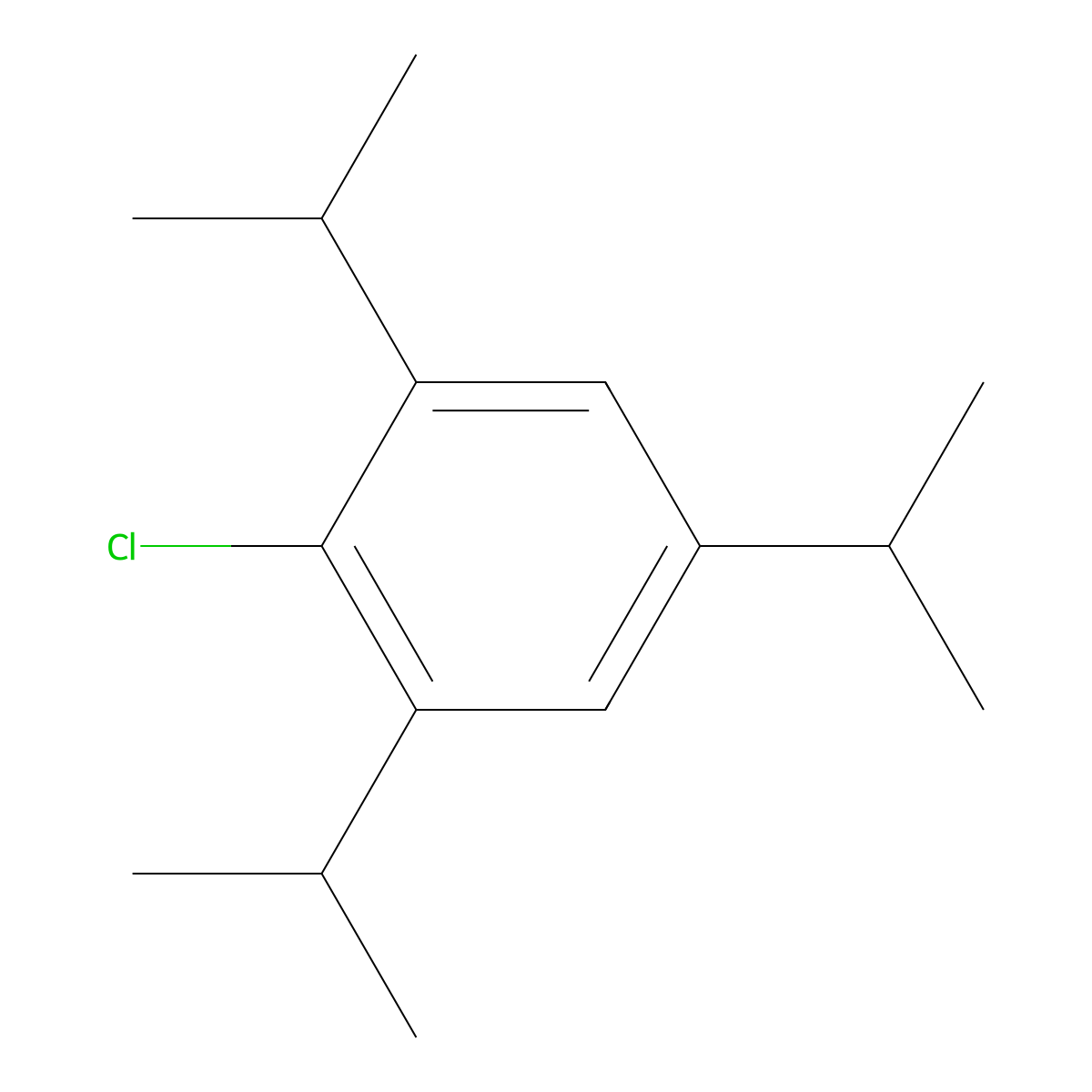 2-Chloro-1,3,5-triisopropylbenzene molecular structure, CAS 55538-62-0