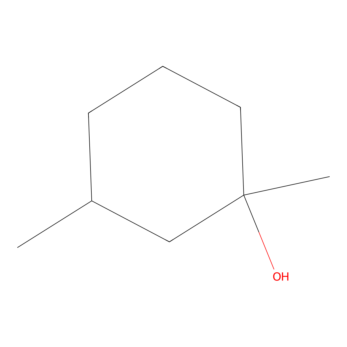 1,3-Dimethylcyclohexanol molecular structure, CAS 55539-04-3