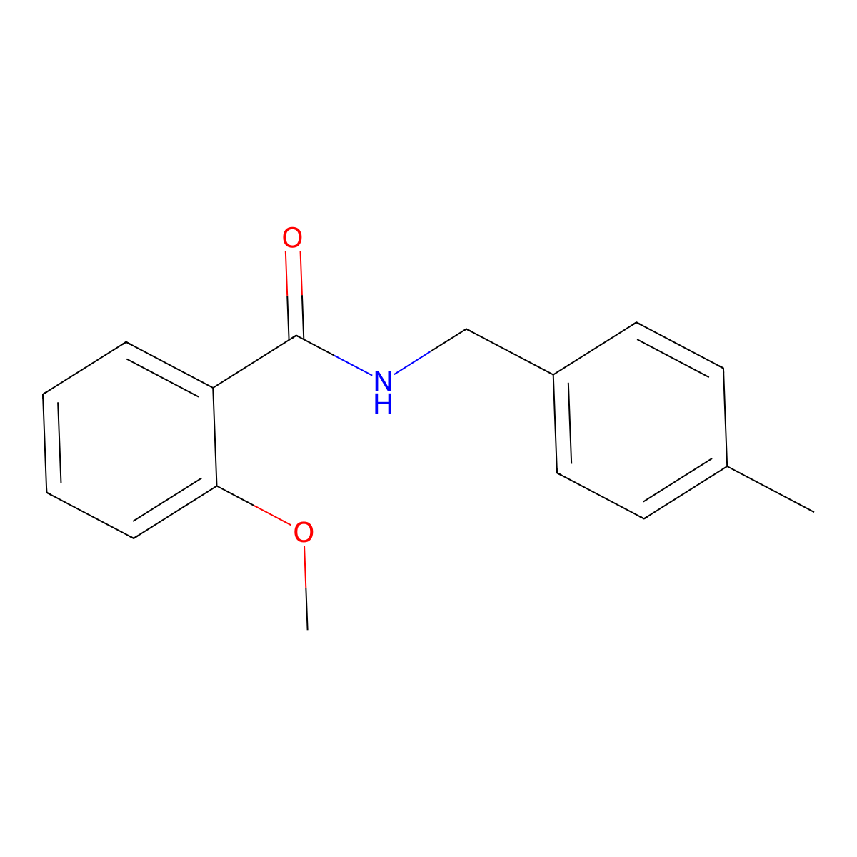 2-methoxy-N-(4-methylbenzyl)benzamide molecular structure, CAS 5554-10-9