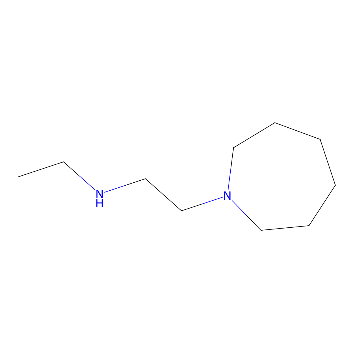 N-(2-Azepan-1-ylethyl)-N-ethylamine molecular structure, CAS 55543-73-2