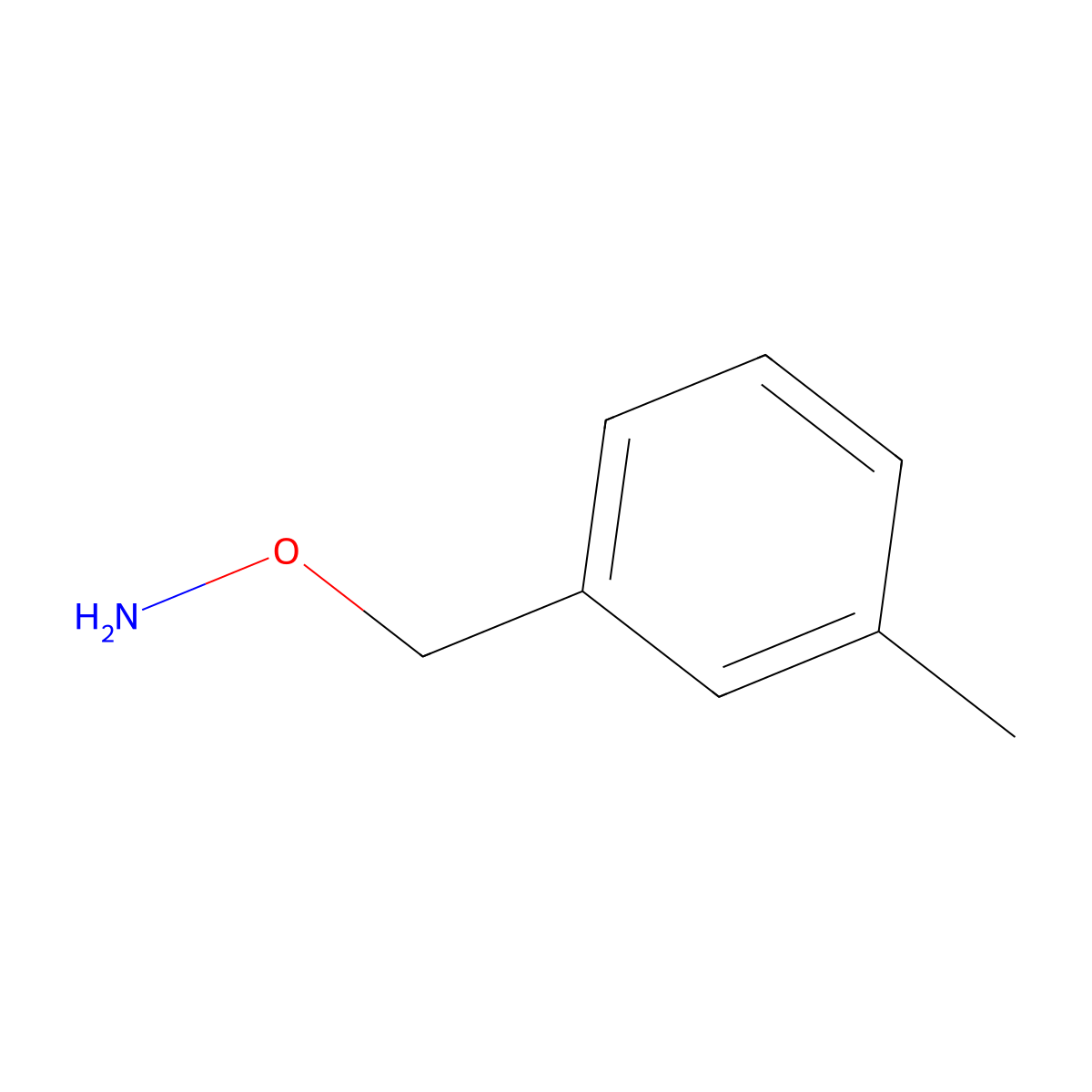 O-[(3-Methylphenyl)methyl]hydroxylamine molecular structure, CAS 5555-50-0