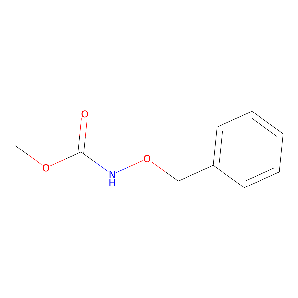 Methyl benzyloxycarbamate molecular structure, CAS 5555-71-5