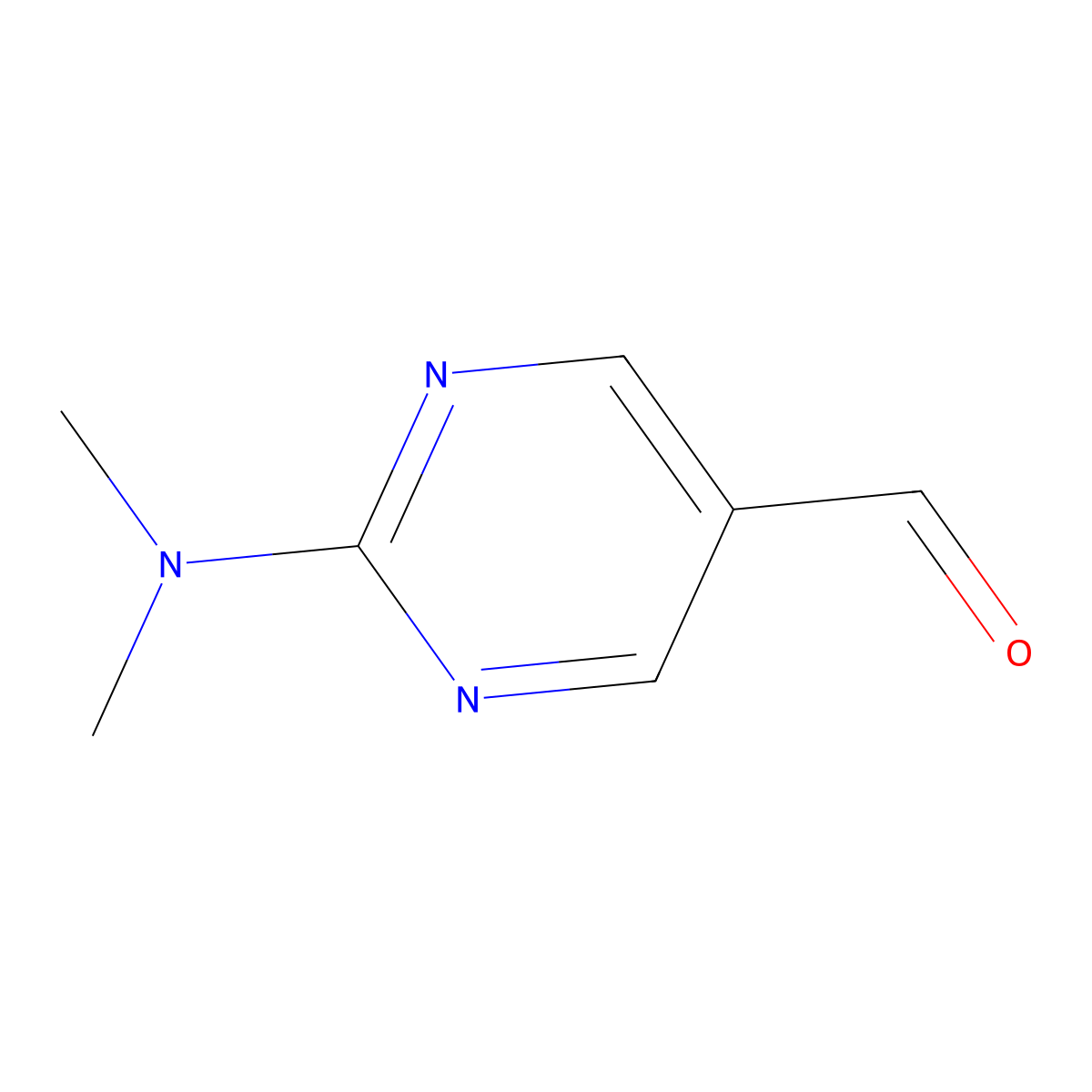 2-(Dimethylamino)-5-pyrimidinecarbaldehyde molecular structure, CAS 55551-49-0