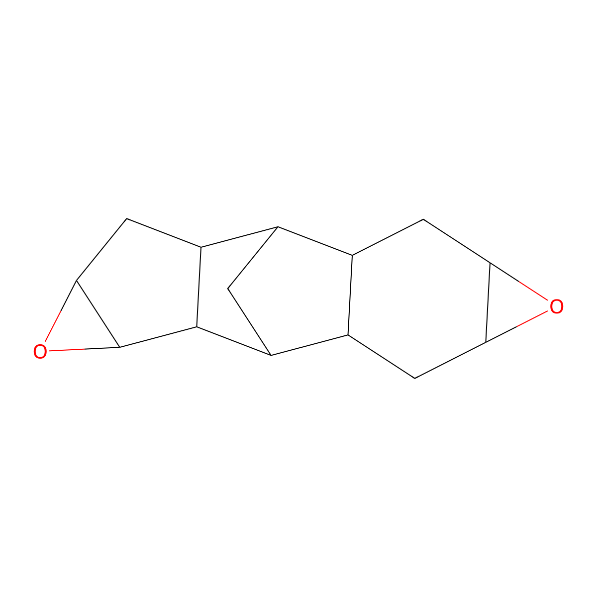 Dodecahydro-2,6-methano-2H-oxireno[3',4']cyclopenta[1',2':6,7]naphth[2,3-b]oxirene molecular structure, CAS 55553-81-6