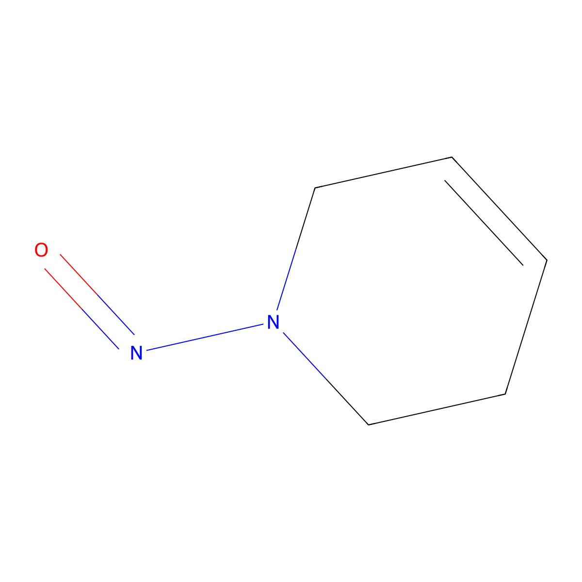 1,2,3,6-Tetrahydro-1-nitrosopyridine molecular structure, CAS 55556-92-8