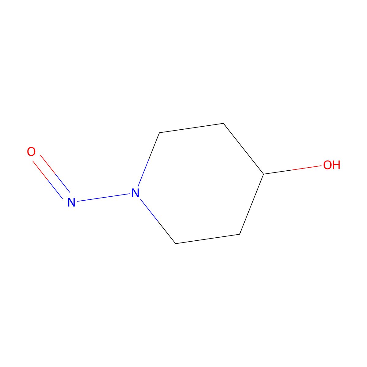 1-Nitroso-4-piperidinol molecular structure, CAS 55556-93-9