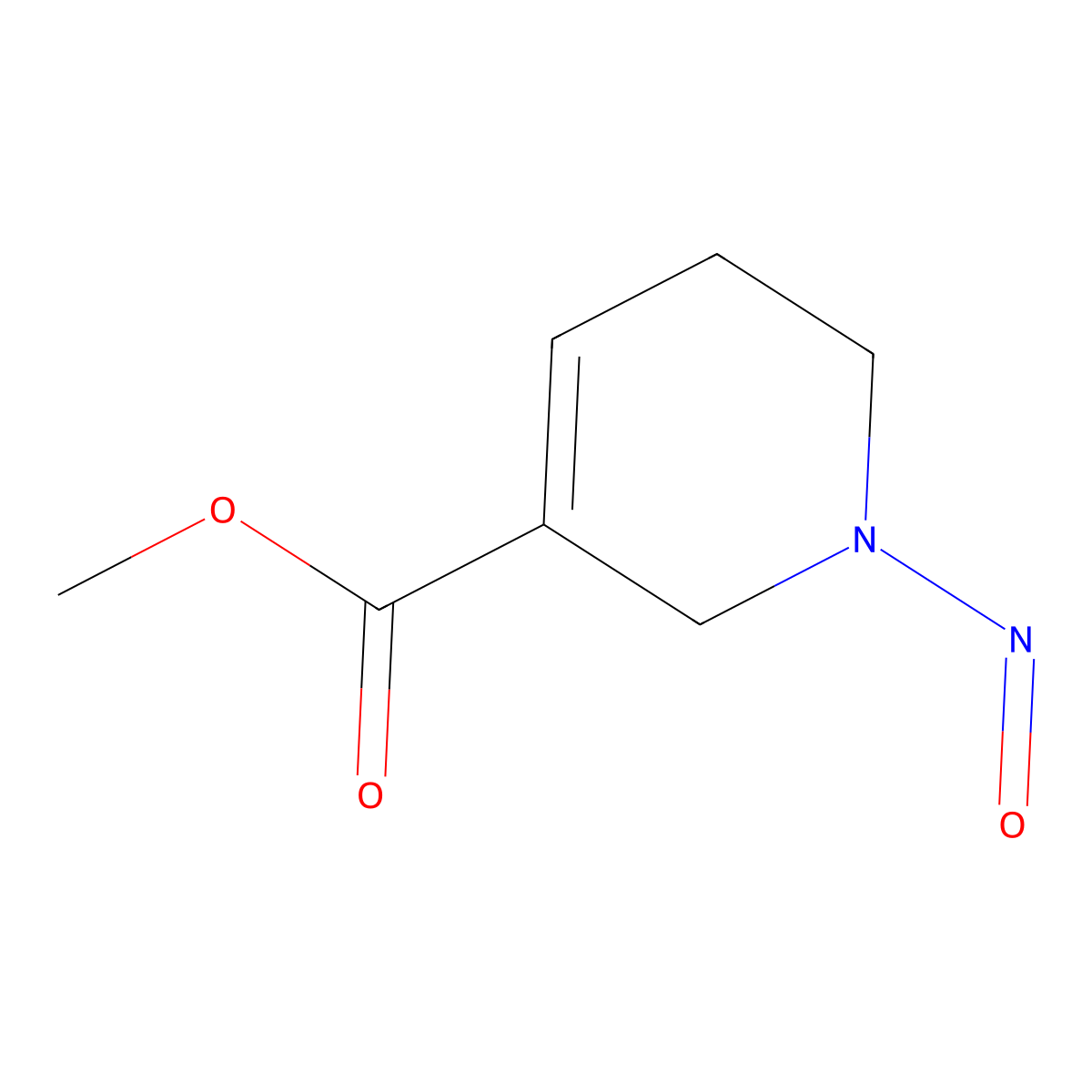 N-Nitrosoguvacoline molecular structure, CAS 55557-02-3