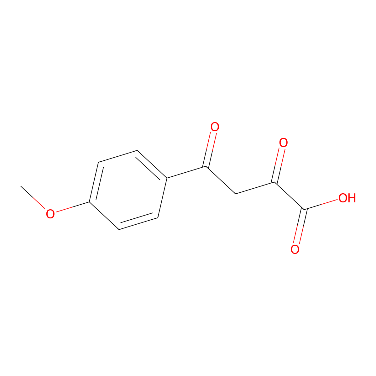 4-(4-Methoxyphenyl)-2,4-dioxobutanoic acid molecular structure, CAS 55558-77-5