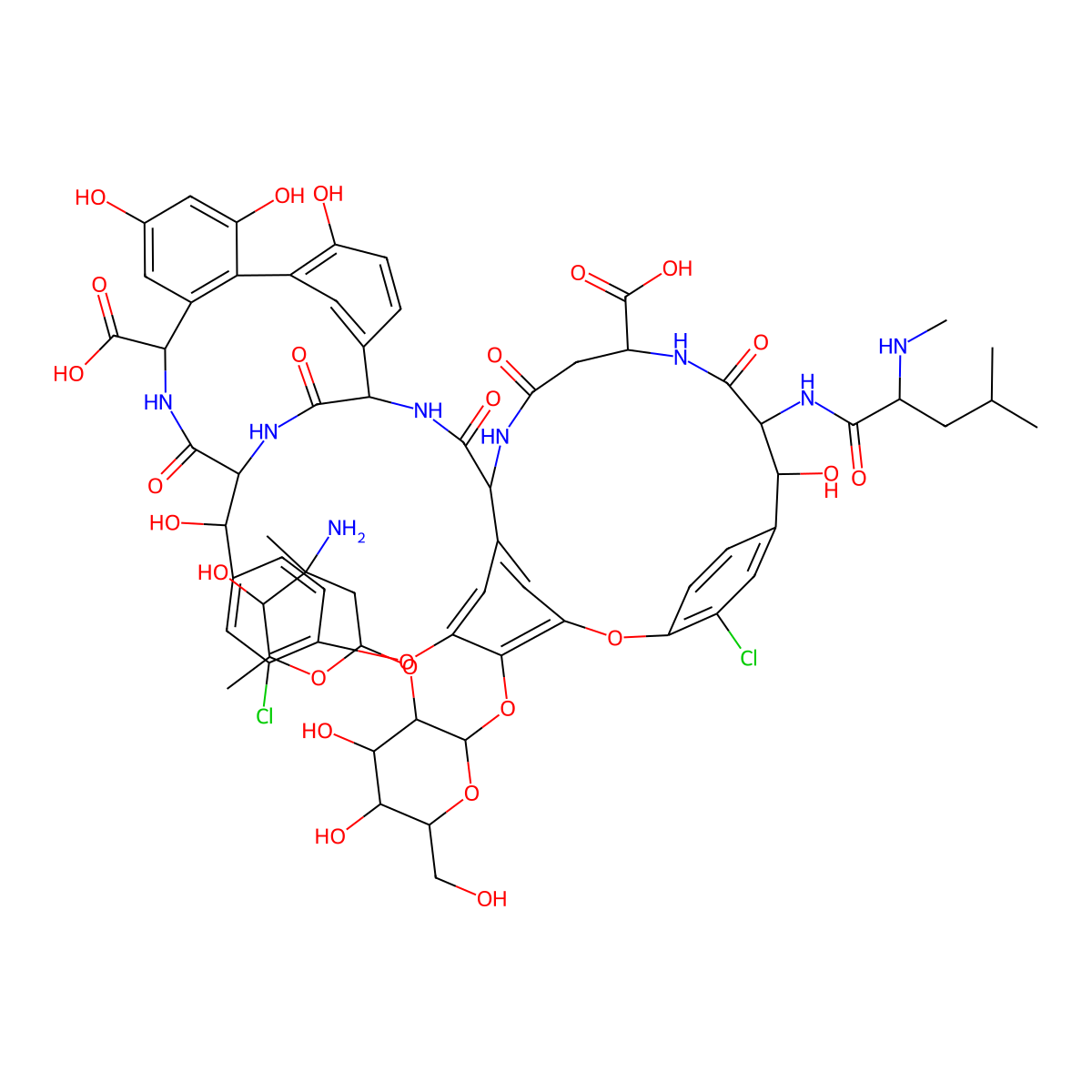 Vancomycin CDP-1 molecular structure, CAS 555598-85-1