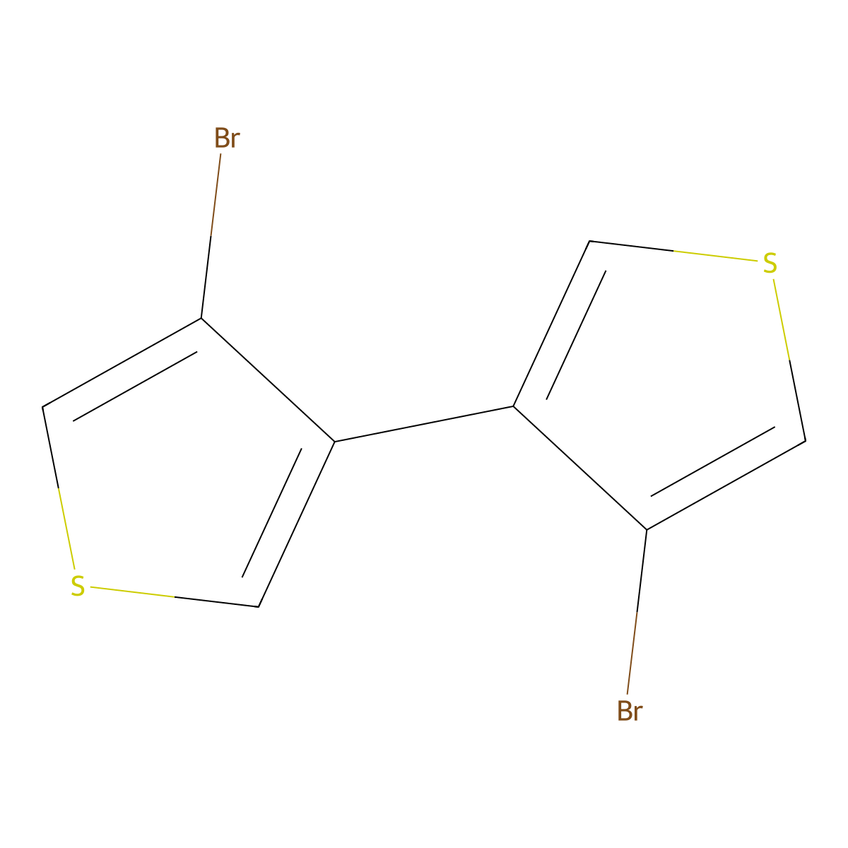 4,4'-Dibromo-3,3'-bithiophene molecular structure, CAS 5556-13-8