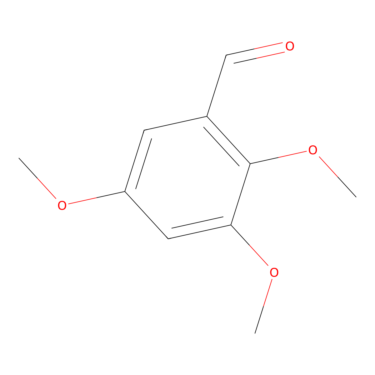 2,3,5-Trimethoxybenzaldehyde molecular structure, CAS 5556-84-3
