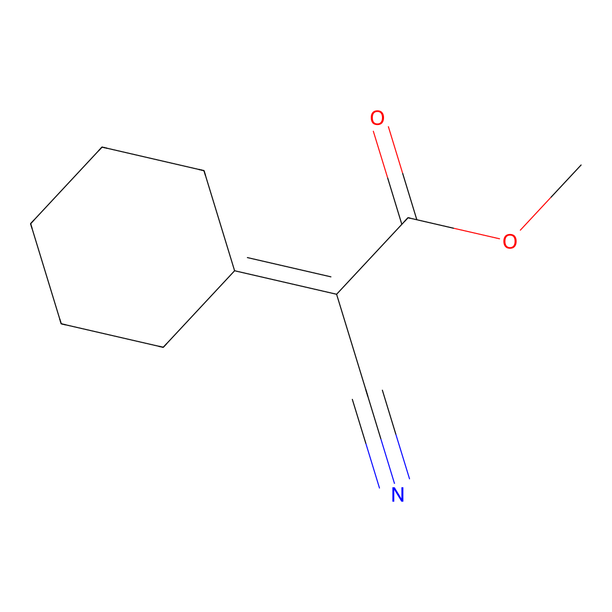 Cyano-cyclohexylidene-acetic acid methyl ester molecular structure, CAS 55568-06-4