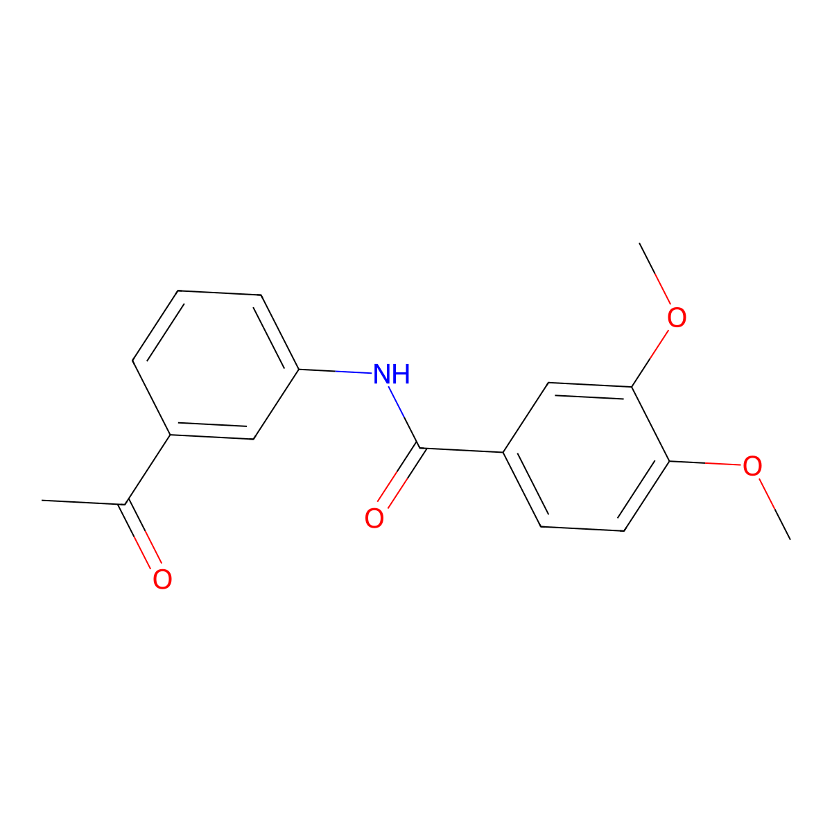 N-(3-acetylphenyl)-3,4-dimethoxybenzamide molecular structure, CAS 5557-22-2