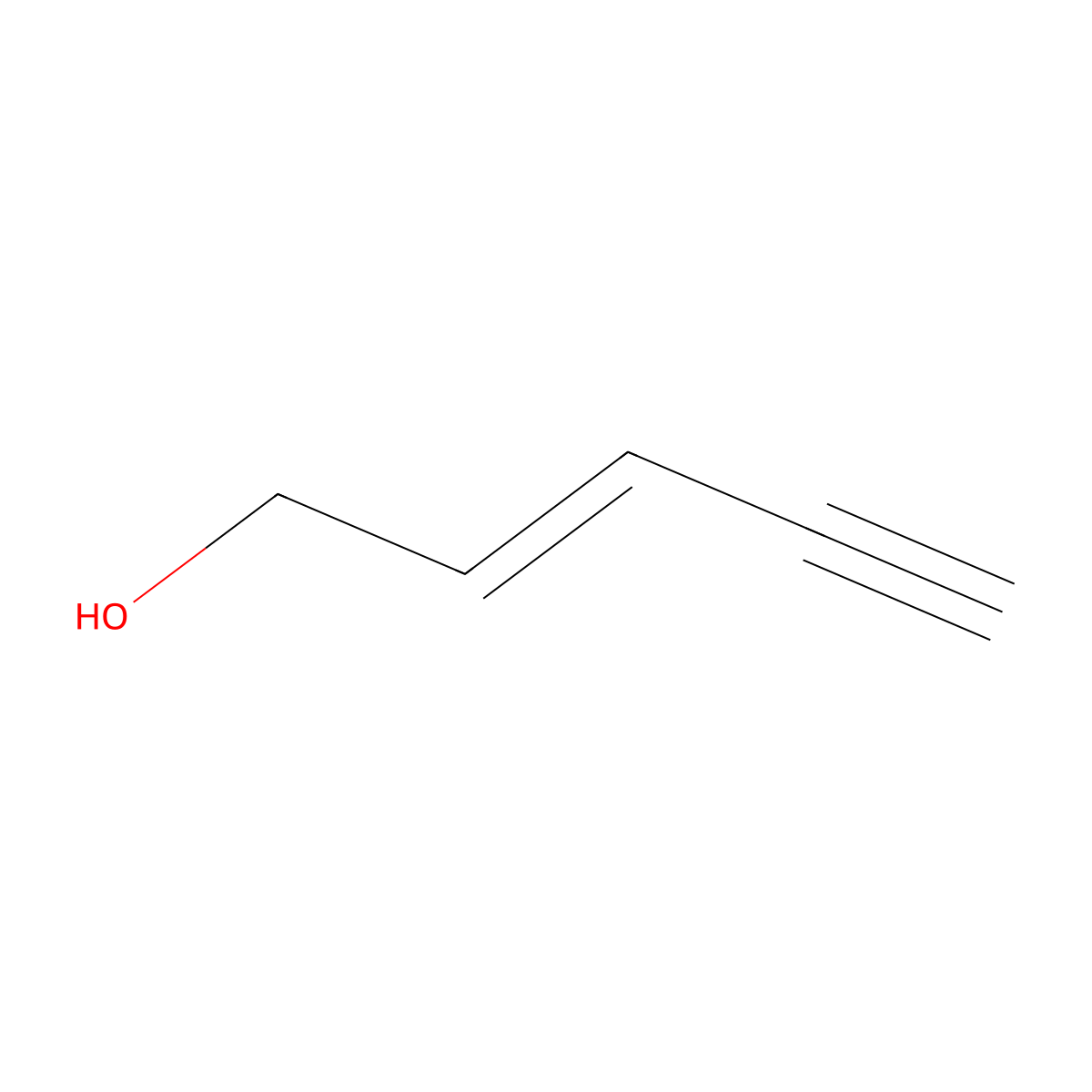 2-Penten-4-yn-1-ol molecular structure, CAS 5557-88-0