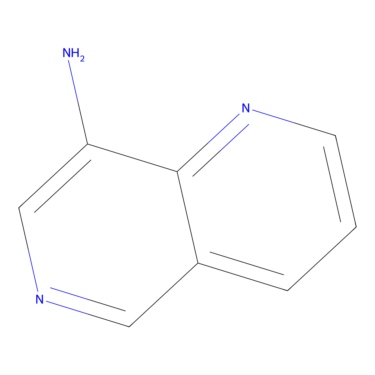1,6-Naphthyridin-8-amine molecular structure, CAS 55570-63-3