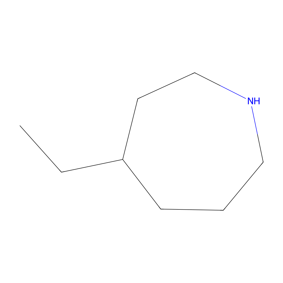 4-Ethylazepane molecular structure, CAS 55573-43-8